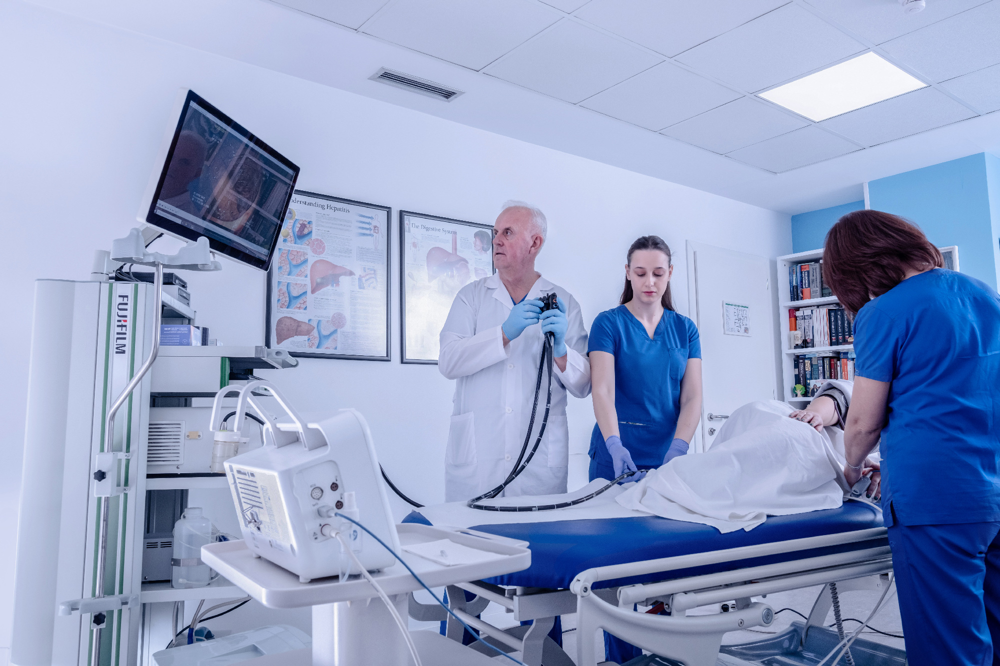 Procedura e kolonoskopise ne Klinika Kajo ne Tirane